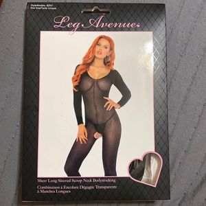 NWT sexy black body stocking